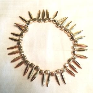 Gold Spike Stretch Bracelet